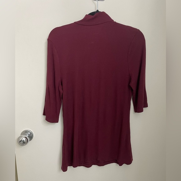 QVC Studio Park half-sleeve ribbed mock neck - Picture 2 of 9